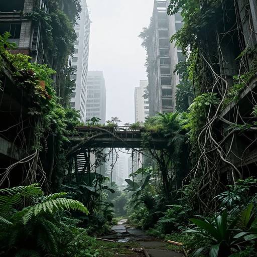 Overgrown Urban Jungle Ruins