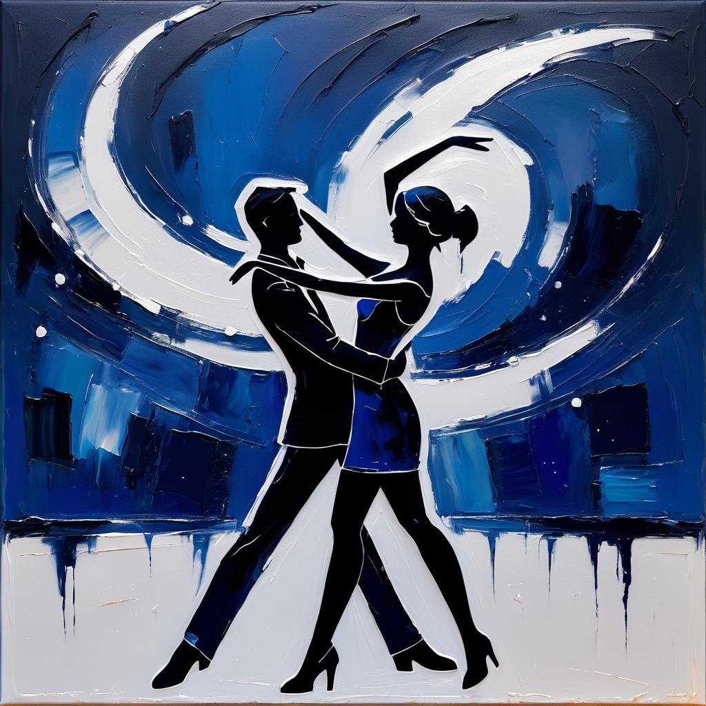 Couple Dancing Under Starry Ambience