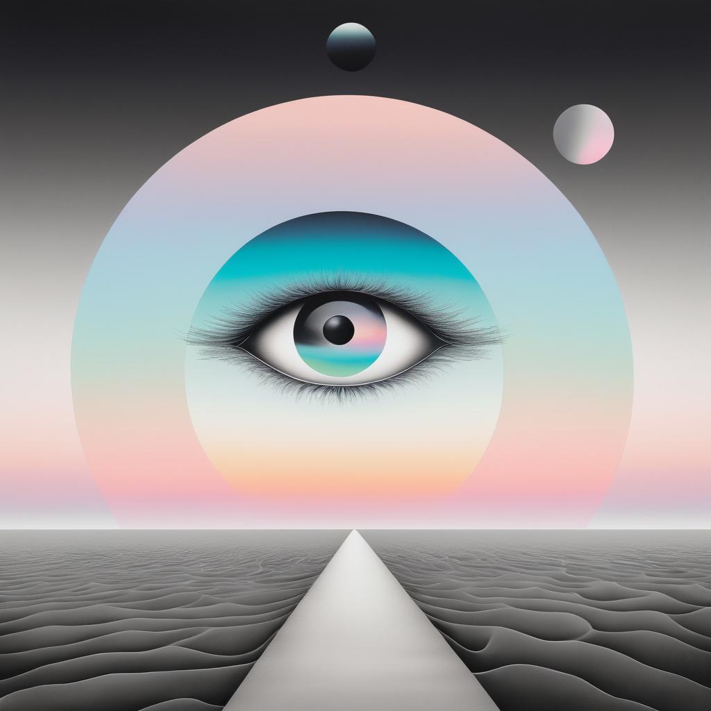 Dreamy Surrealism: Eye in Pastels