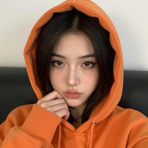 Close-up Portrait of a Young Woman