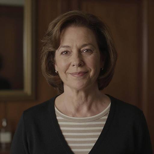 Warm Portrait of a Smiling Woman