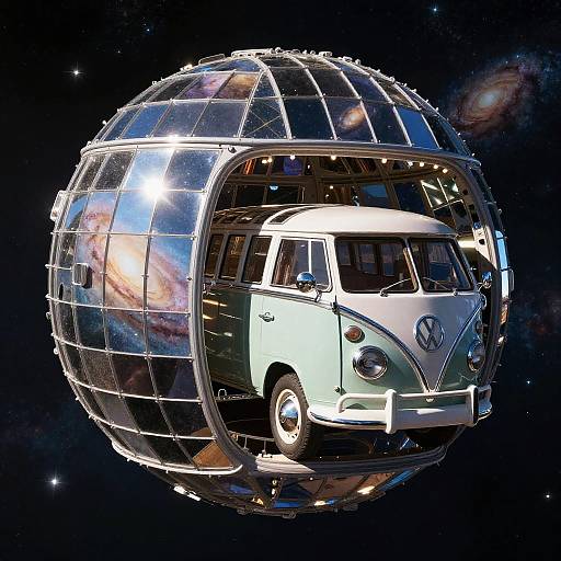 Vintage VW Bus Toroidal Oort Habitat