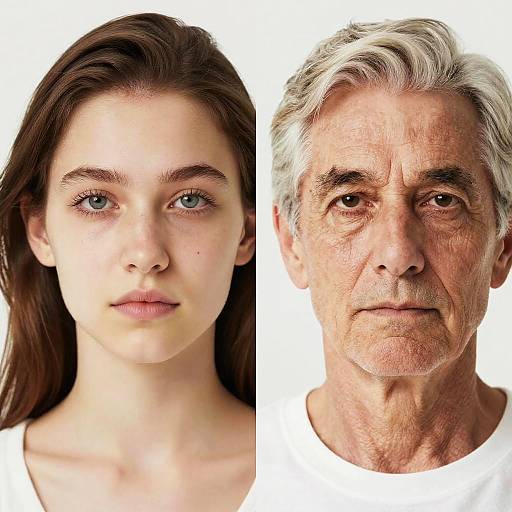 Portrait Age Filter Transition Effect