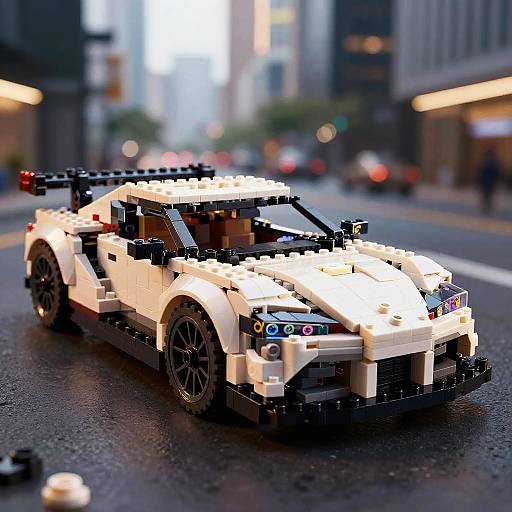 Lego MK4 Supra Model Close-Up