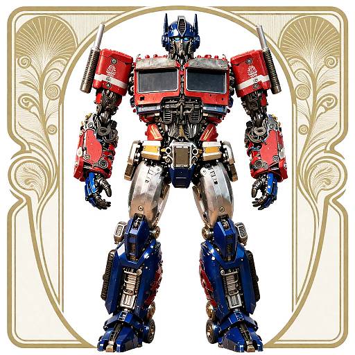 Art Nouveau Optimus Prime Ornate Design