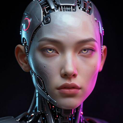 Futuristic Cybernetic Portrait Generator