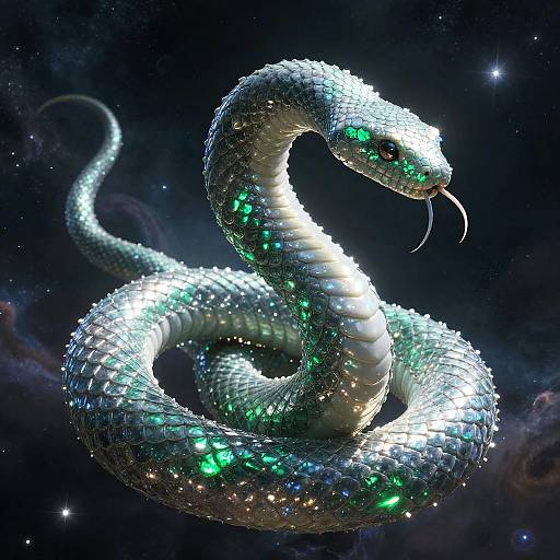 Psychedelic Serpent in Astral Void