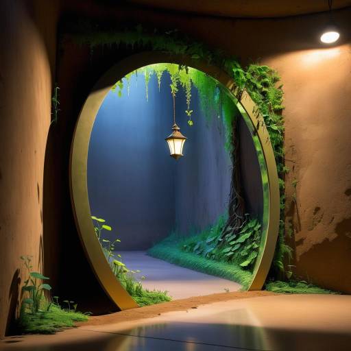 Enchanted Mirror in a Forgotten Tunnel