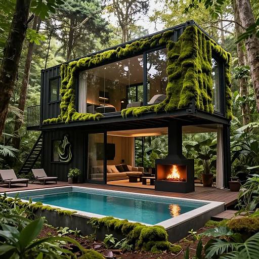 Futuristic Shipping Container House Design