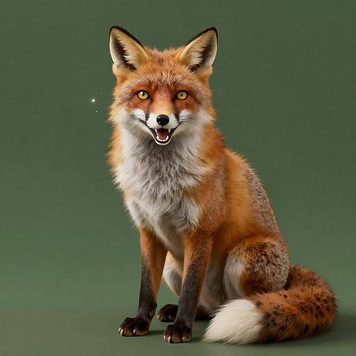 Glowing Oversized Fox in Botticelli Style