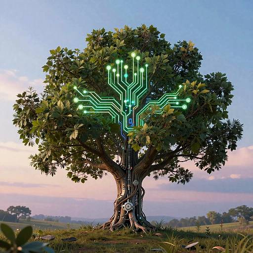 Surreal AI-Nature Album Cover