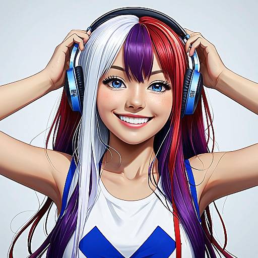 Colorful Uta from One Piece Portrait