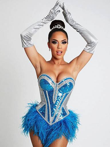 Vibrant Show Performer Portrait