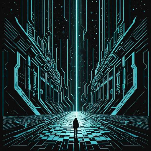 Spectrum Rift Futuristic Sci-Fi Corridor