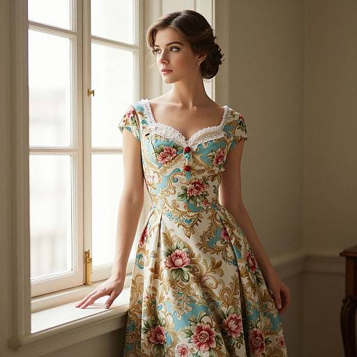 Timeless Elegance in Vintage Rosemarie Dress