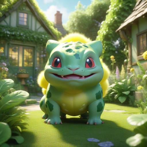 Cinematic 3D Render of Bulbasaur