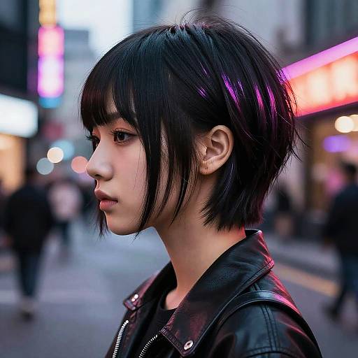 Edgy Asymmetrical Langhaarschnitt Style