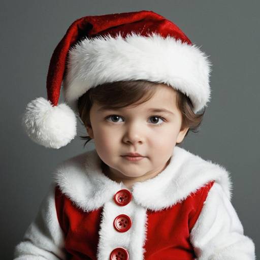 Adorable Preemie Boy in Santa Outfit