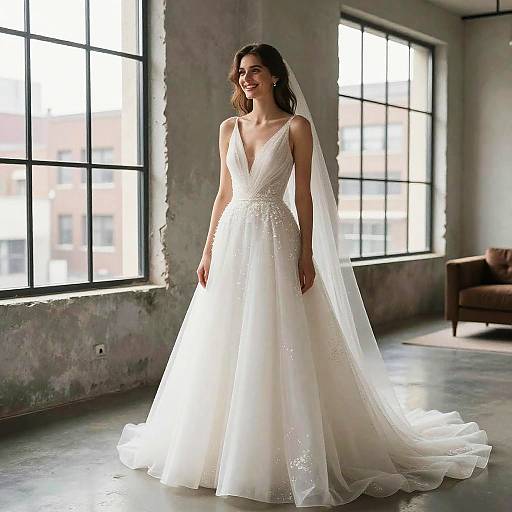 Confident Bride in Modern Loft