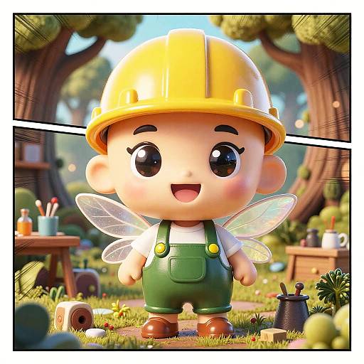Chibi Fairy Engineer in Enchanted Workshop