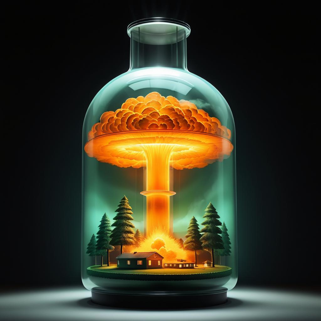 Nuclear Explosion in a Transparent Bottle