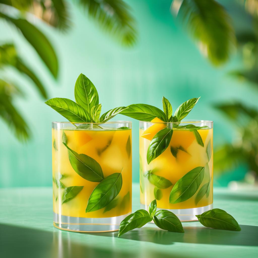 Tropical Mango Basil Mojito Delight