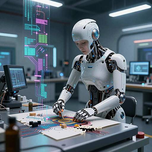 Cybernetic AI Art Restorer