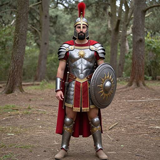 Xerxes-Inspired Warrior in Forest