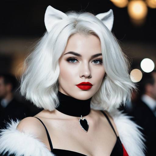 Realistic Cruella Costume Portrait
