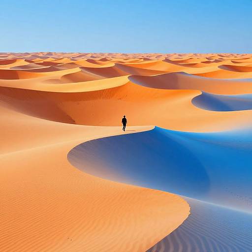 Surreal 3D Desert with Emotional Colors