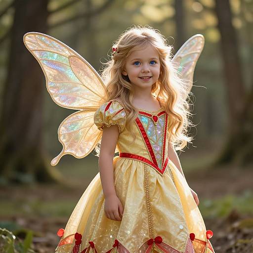 Enchanting Butterfly Fairy in Forest