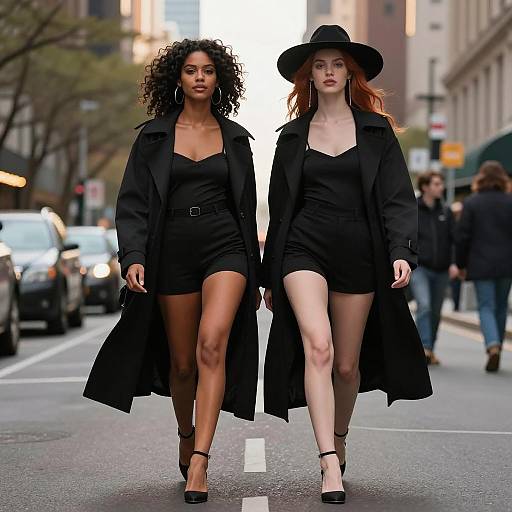 Chic City Fashion: Glamorous Street Duo