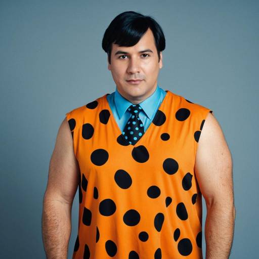 Man in Fred Flintstone Inspired Costume