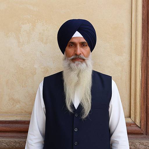 Sikh Man in Traditional Attire Portrait