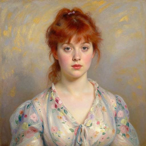 Painterly Classical Portrait of Woman