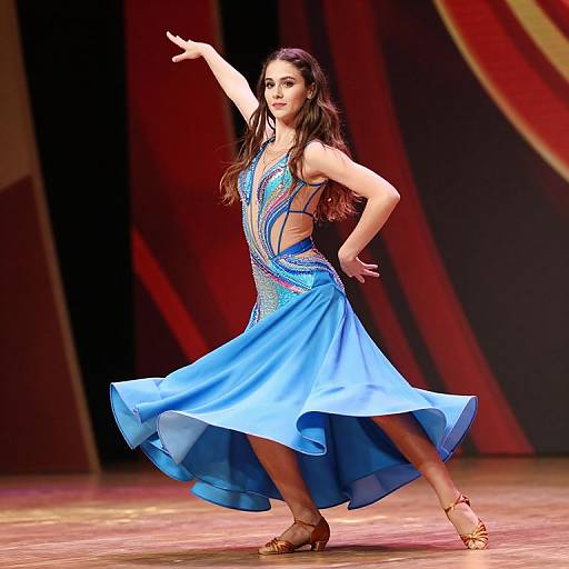 Graceful Modern Female Dancer Performance