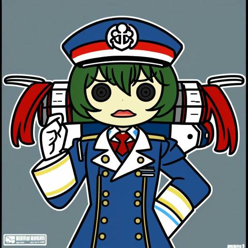 Illustration of Admiral (warship girls r), warship girls r in the style of Mpien