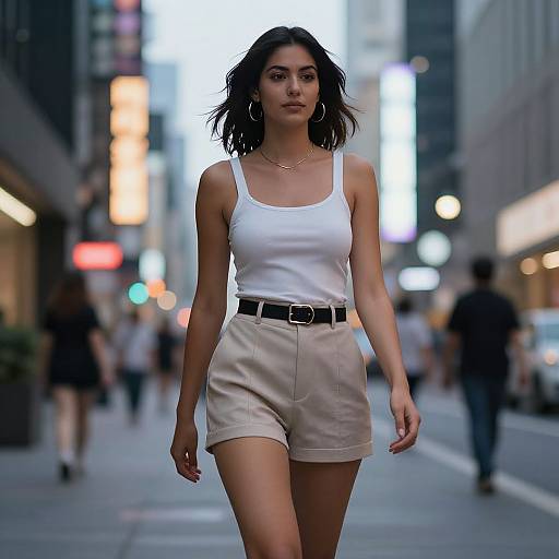 Modern Urban Woman Neon Fashion