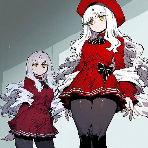 Illustration of Caren hortensia (amor caren), fate (series) in the style of Ssambatea