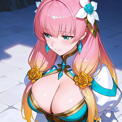 Illustration of Gunnthra (fire emblem), fire emblem in the style of Ekao