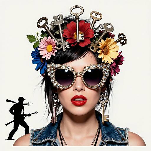 Punk Queen with Key Crown