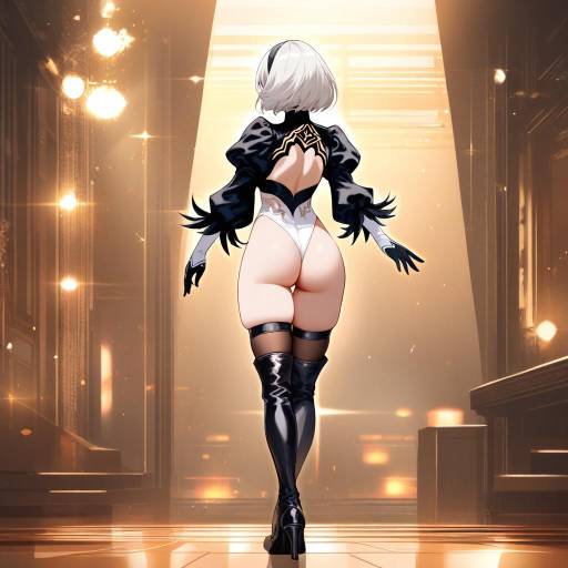 Sophisticated 2B in Luxurious Dance Hall