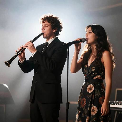 Dynamic Stage Performance of Two Musicians