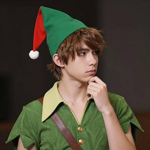 Photorealistic Peter Pan Cosplay Portrait