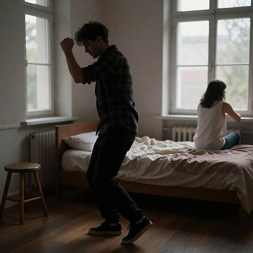 Dance in Dim Light: A Captivating Scene