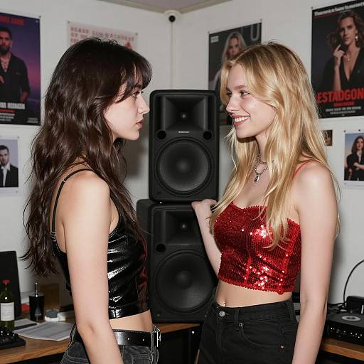 Two Women in a Cluttered Room