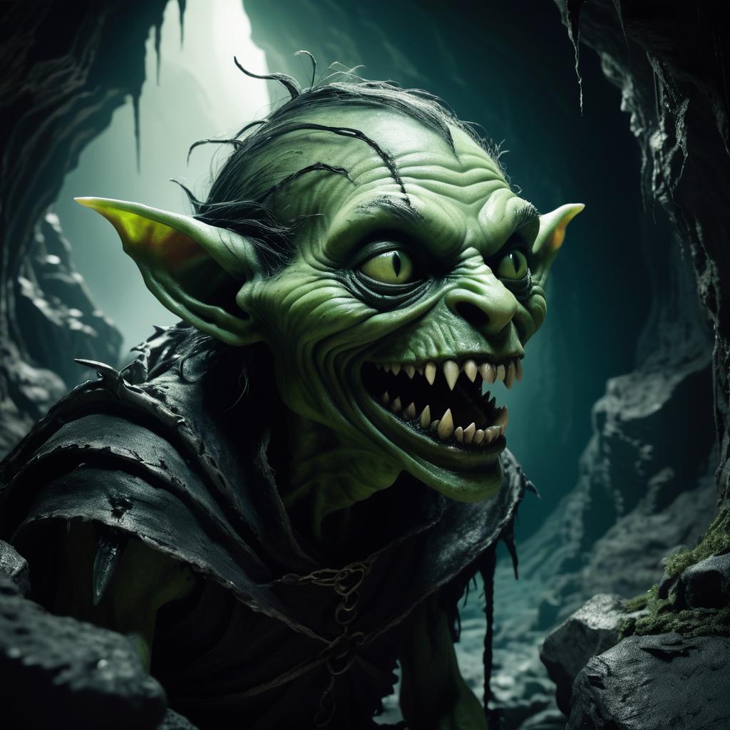 Eerie Goblin in Twisted Cavern Scene