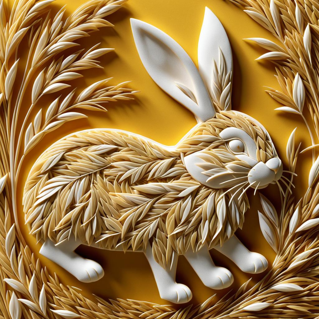 Realistic Orzo Rabbit Artwork Creation