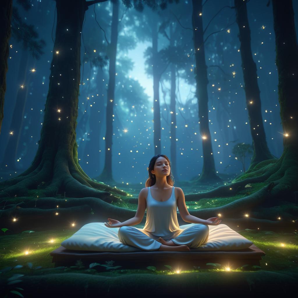 Mystical Meditation in a Dreamy Forest