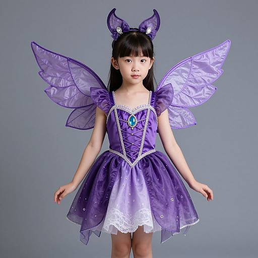 Purple Pixie Costume for Girls